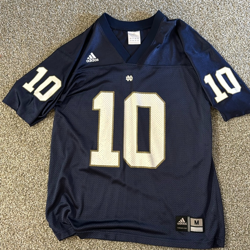 Notre dame adidas football jersey